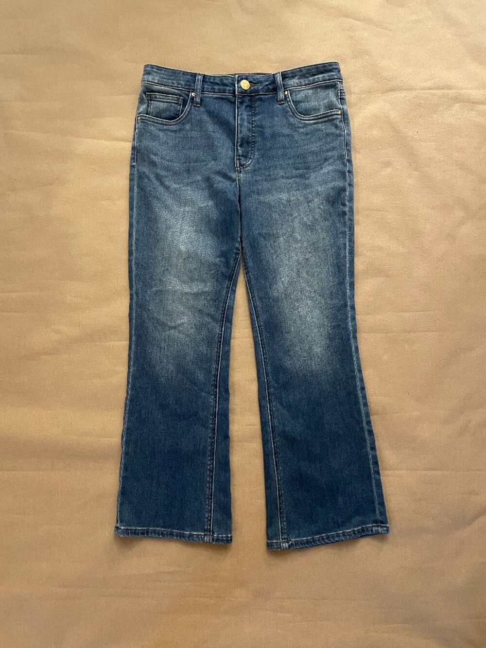 KUT from the Kloth Fab Ab Ankle Flare Women's Sz 6 Inseam 27" Inset Leg